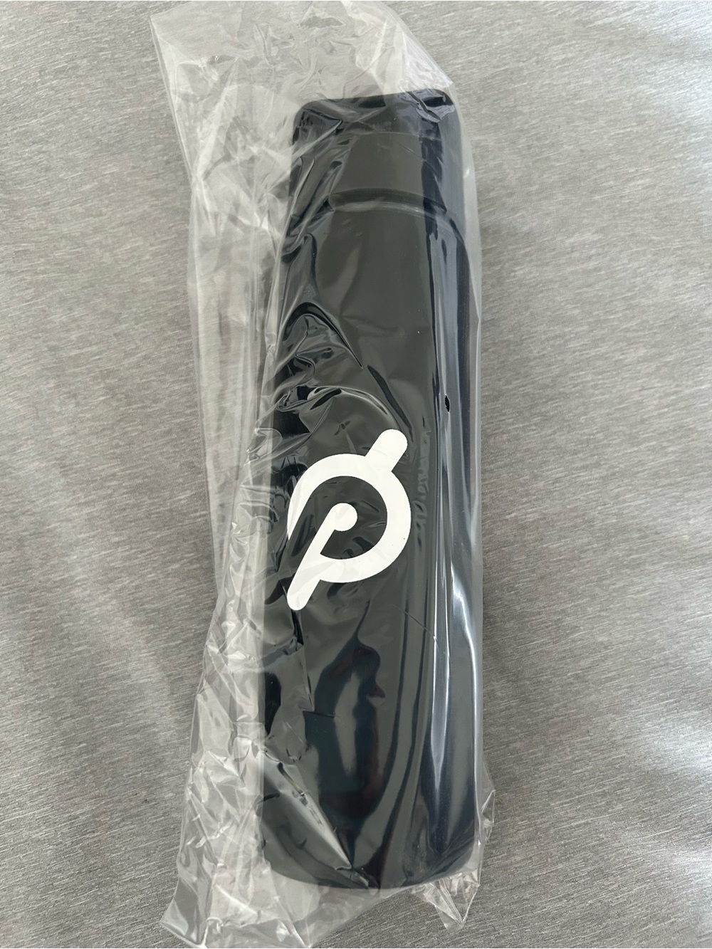 Brand New Peloton Black Glass Water Bottle with Nonslip Silicon Sleeve in a Box - Picture 2 of 6